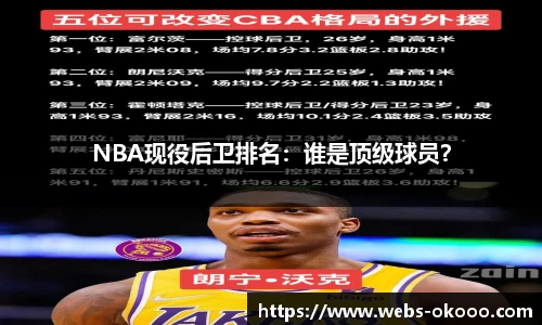 NBA现役后卫排名：谁是顶级球员？